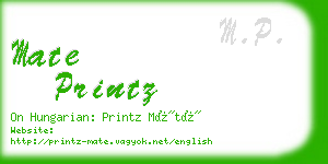 mate printz business card